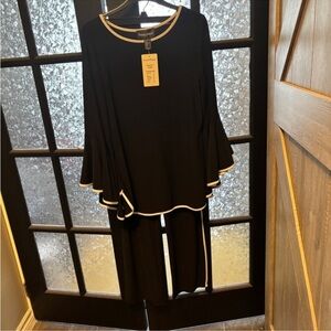 Frank Lyman Design Black and White top and matching pants